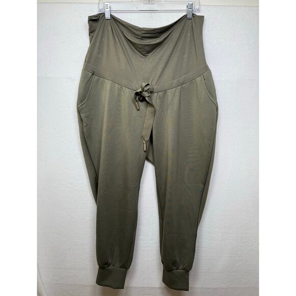 Seraphine Maternity OB Jogger, Olive Green, Size XL - NEW! - Picture 3 of 9